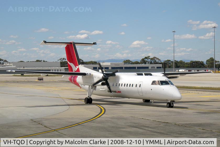 VH-TQD, 2004 De Havilland Canada DHC-8-315 Dash 8 C/N 598, Bombardier DHC-8-315Q Dash 8 at Melbourne International.