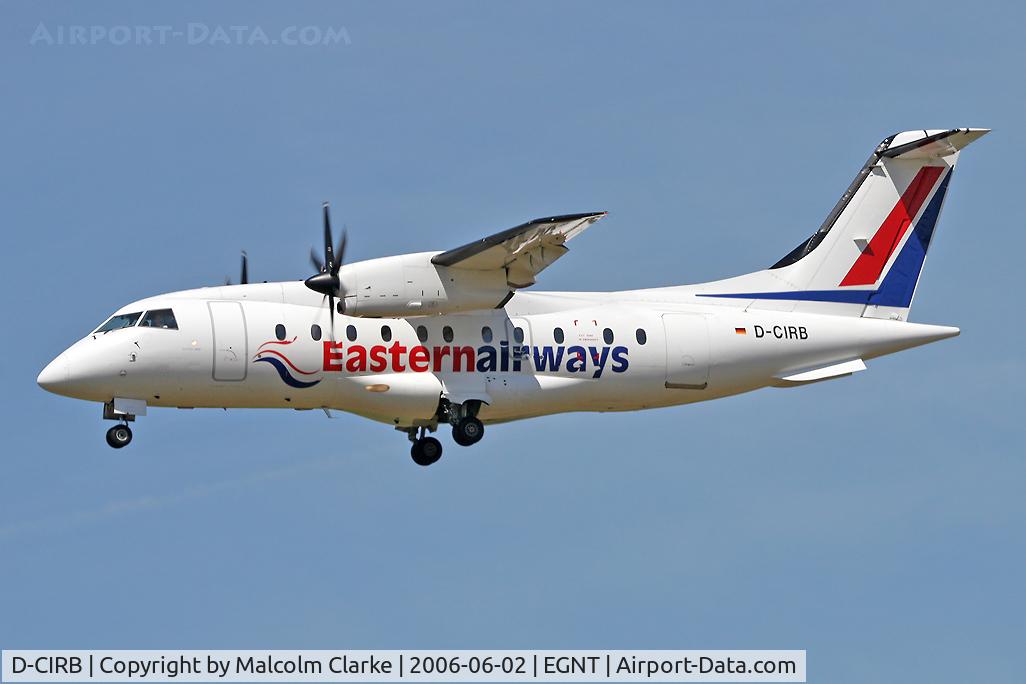 D-CIRB, 1994 Dornier 328-110 C/N 3017, Dornier 328-110 on approach to rwy 25 at Newcastle Airport, UK.
