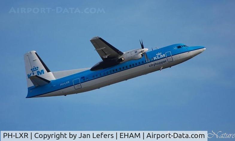 PH-LXR, 1993 Fokker 50 C/N 20277, KLM Fokker