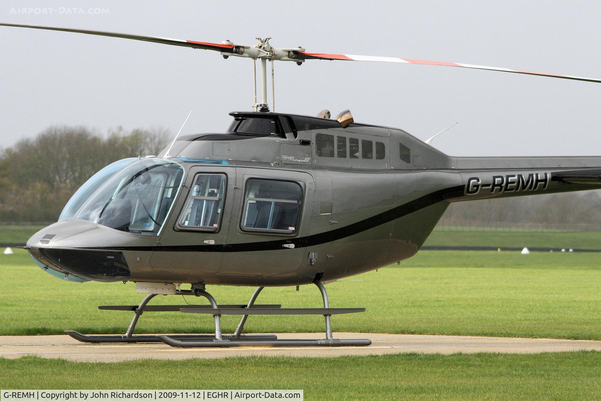 G-REMH, 2007 Bell 206B JetRanger III C/N 4626, At Goodwood