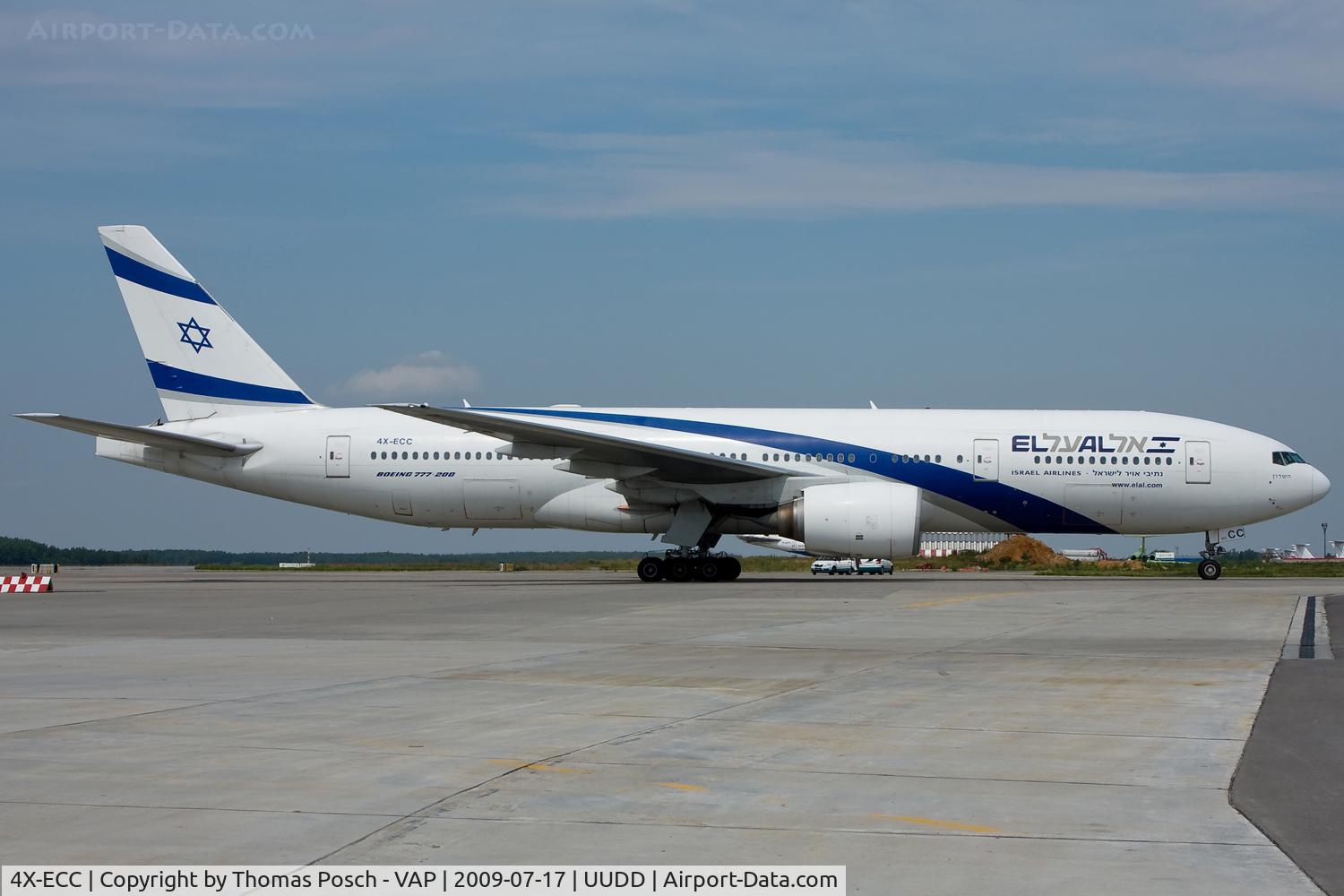 4X-ECC, 2001 Boeing 777-258/ER C/N 30833, El Al Israel Airlines