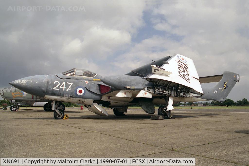 XN691, De Havilland DH-110 Sea Vixen FAW.2 C/N 10099, De Havilland DH-110 Sea Vixen FAW2. At North Weald, UK.