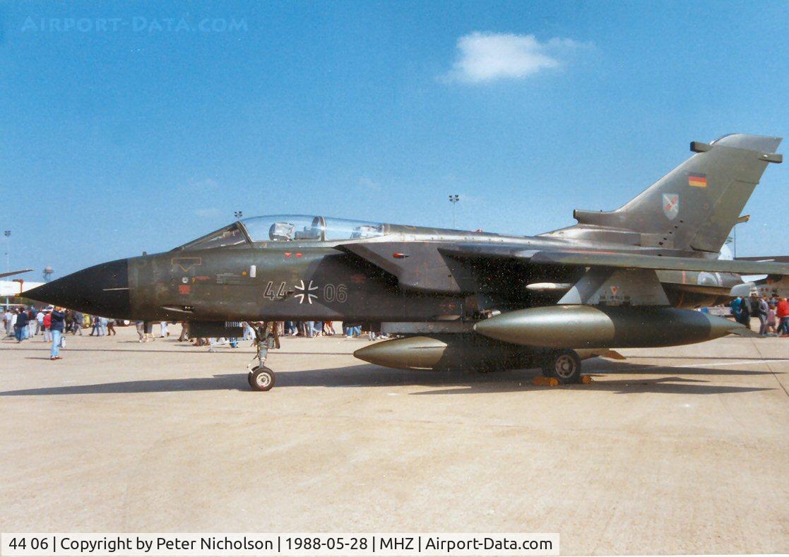 44 06, Panavia Tornado IDS C/N 272/GS071/4106, Tornado IDS of JBG-31 in the static park at the 1988 Mildenhall Air Fete.