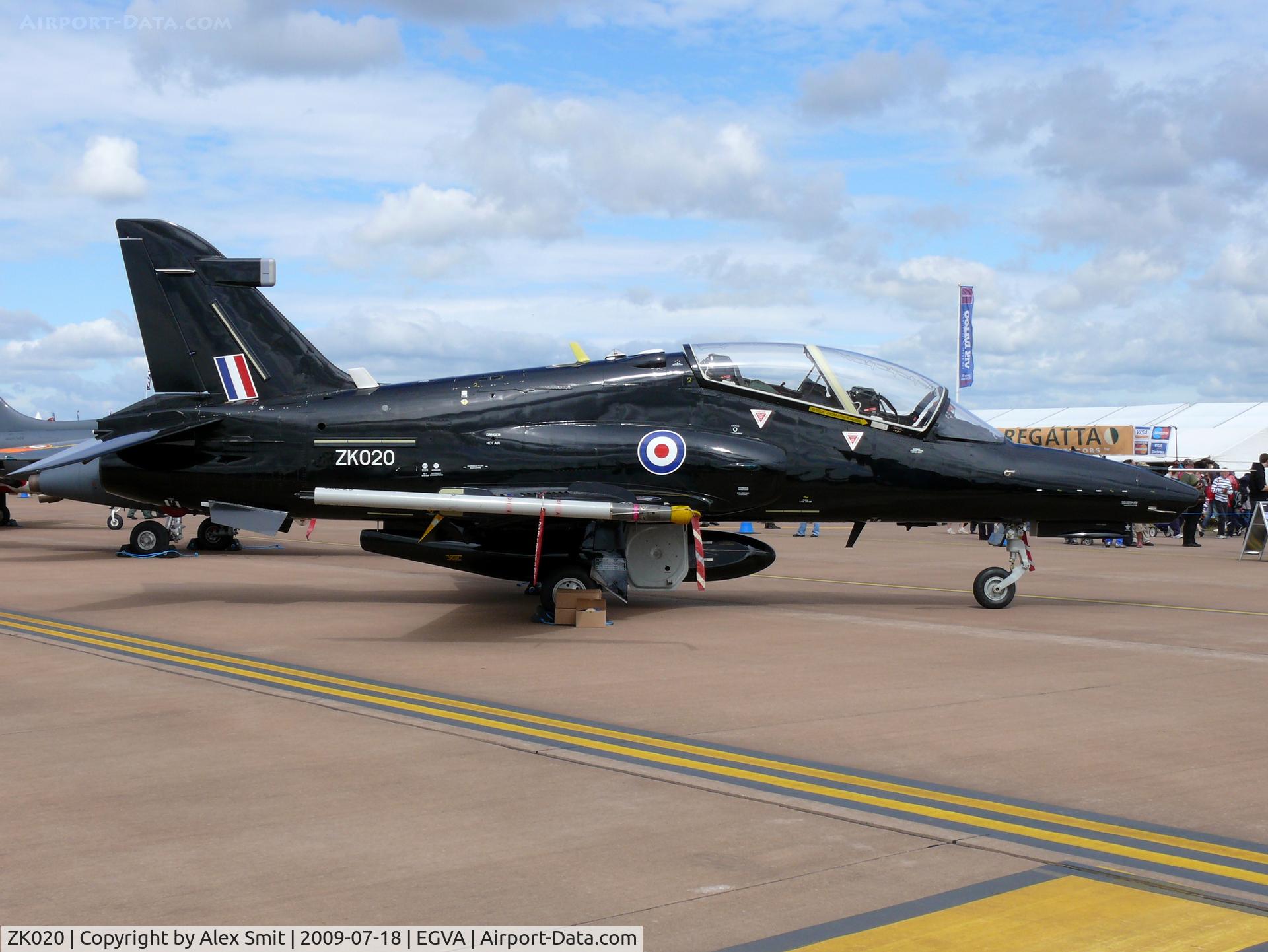 ZK020, 2009 British Aerospace Hawk T2 C/N RT011/1249, British Aerospace Hawk T2 ZK020 Royal Air Force