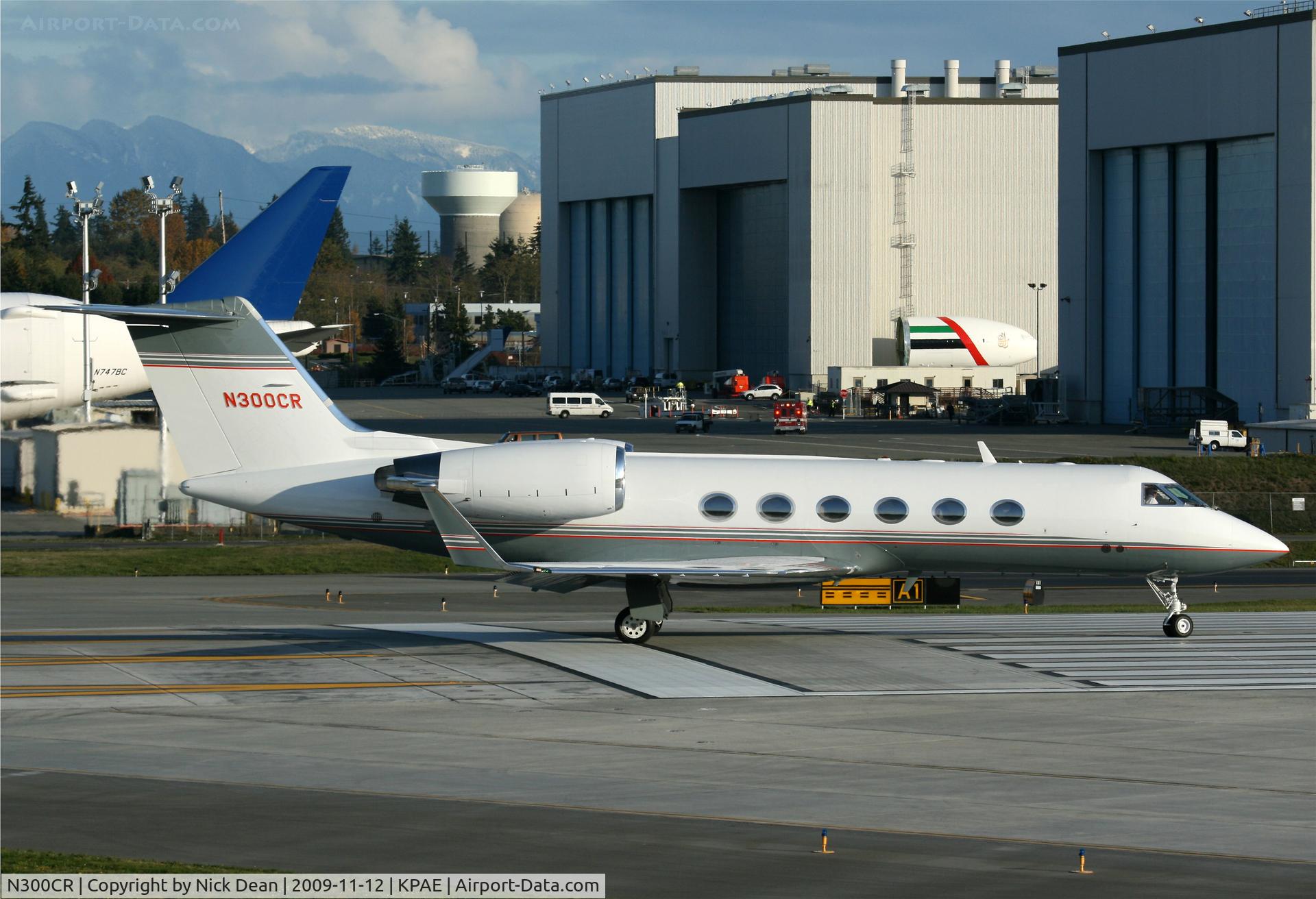 N300CR, 2000 Gulfstream Aerospace G-IV C/N 1401, KPAE regular visitor to the drome