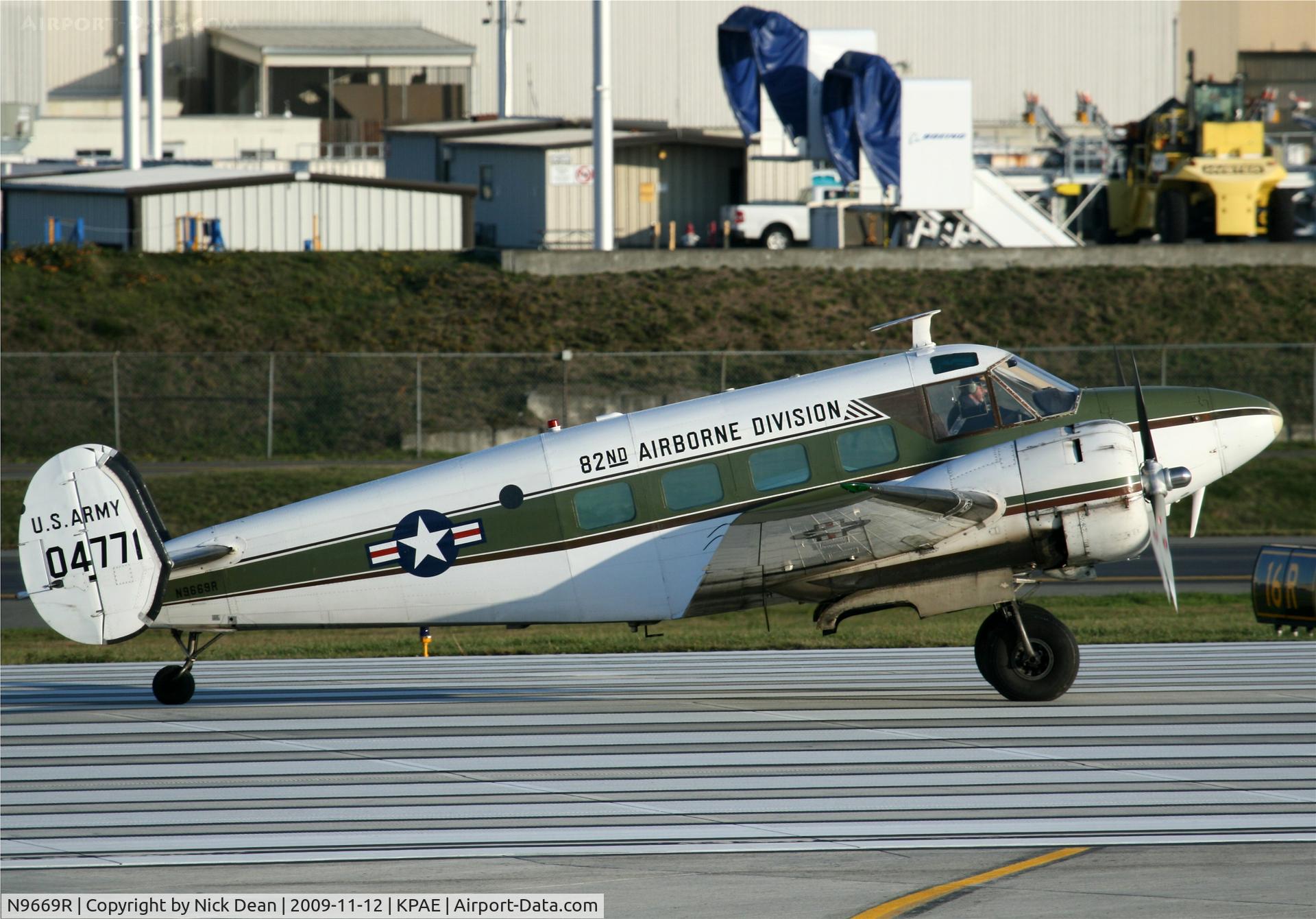 N9669R, 1960 Beech G18S C/N BA-495, KPAE
