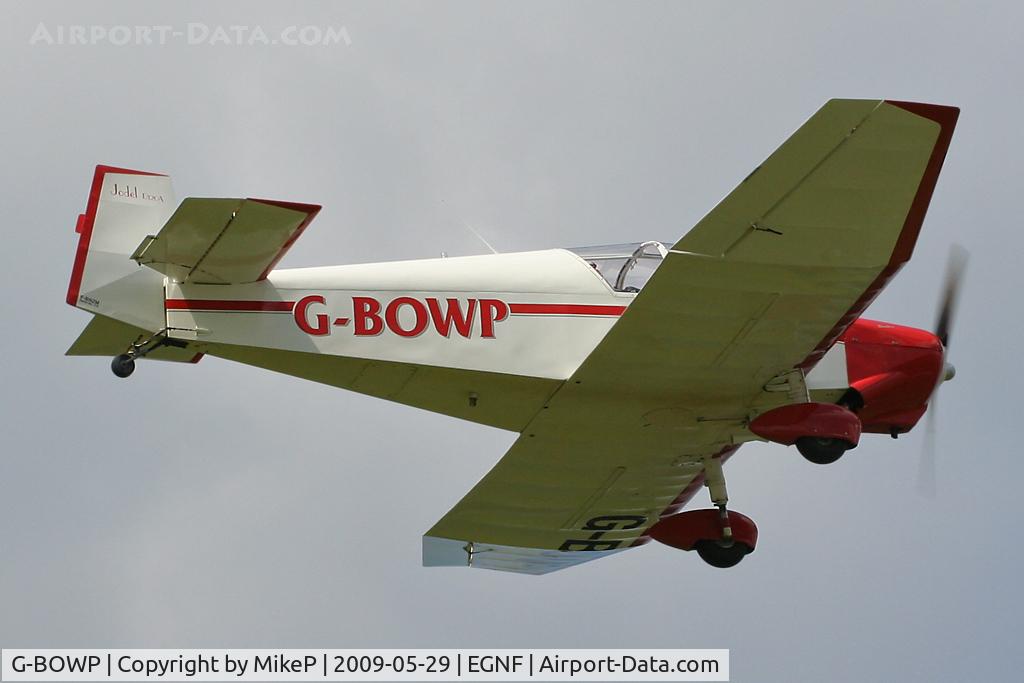 G-BOWP, 1966 Jodel (Wassmer) D-120A Paris-Nice C/N 319, Climbing away.