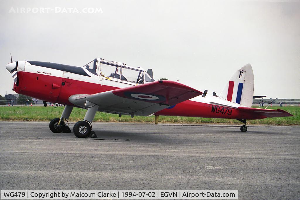 WG479, 1952 De Havilland DHC-1 Chipmunk T.10 C/N C1/0529, De Havilland DHC-1 Chipmunk T10. From RAF No 3 AEF (Air Experience Flight), Colerne and seen at RAF Brize Norton's Photocall 94.
