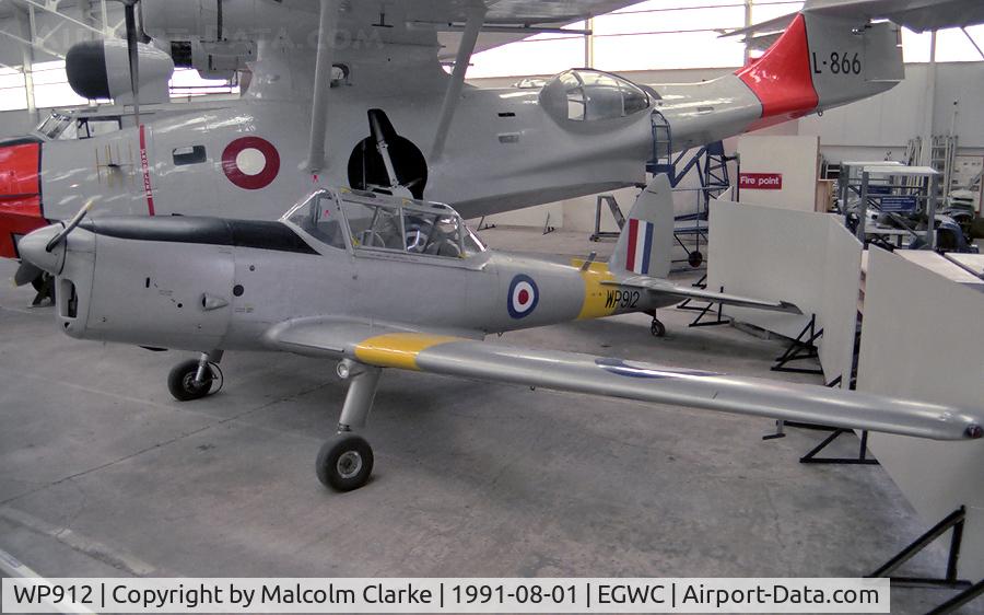 WP912, De Havilland DHC-1 Chipmunk T.10 C/N C1/0786, De Havilland DHC-1 Chipmunk T10. At the Aerospace Museum RAF Cosford.