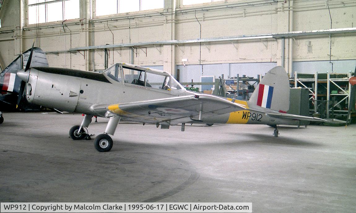 WP912, De Havilland DHC-1 Chipmunk T.10 C/N C1/0786, De Havilland DHC-1 Chipmunk T10. At the RAF Cosford Aerospace Museum during Cosford 95.