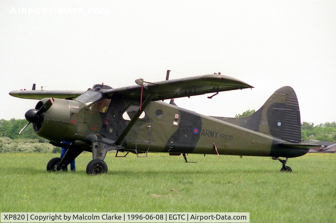 XP820, 1961 De Havilland Canada DHC-2 Beaver AL.1 C/N 1483, De Havilland Canada Beaver AL1. at the 50th anniversary celebration of Cranfields College of Aeronautics in 1996.