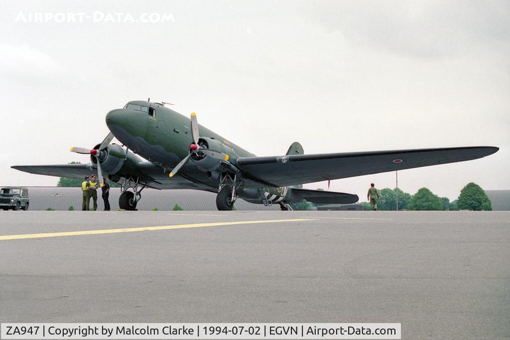 ZA947, 1943 Douglas C-47A-60-DL Dakota III C/N 10200, Douglas Dakota Mk3 (C-47A). From the Battle of Britain Memorial Flight and seen here at RAF Brize Norton's Photocall 94.