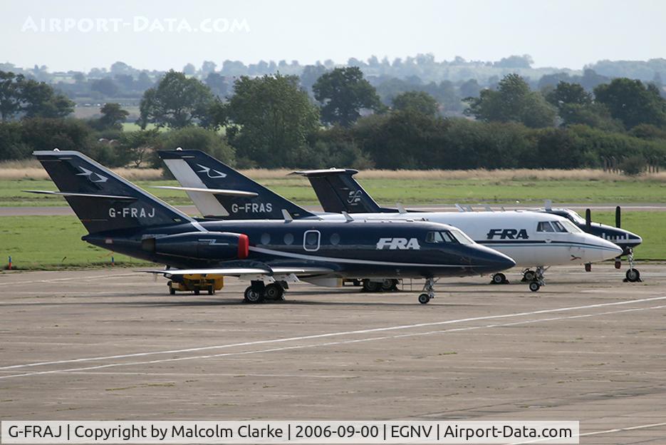 G-FRAJ, 1966 Dassault Falcon 20DC C/N 20, Dassault Falcon (Mystere) 20DC at Durham Tees Valley Airport, UK.