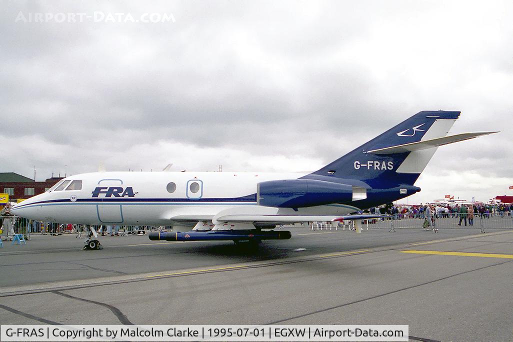 G-FRAS, 1967 Dassault Falcon (Mystere) 20DC C/N 82, Dassault Falcon (Mystere) 20DC at RAF Waddington.