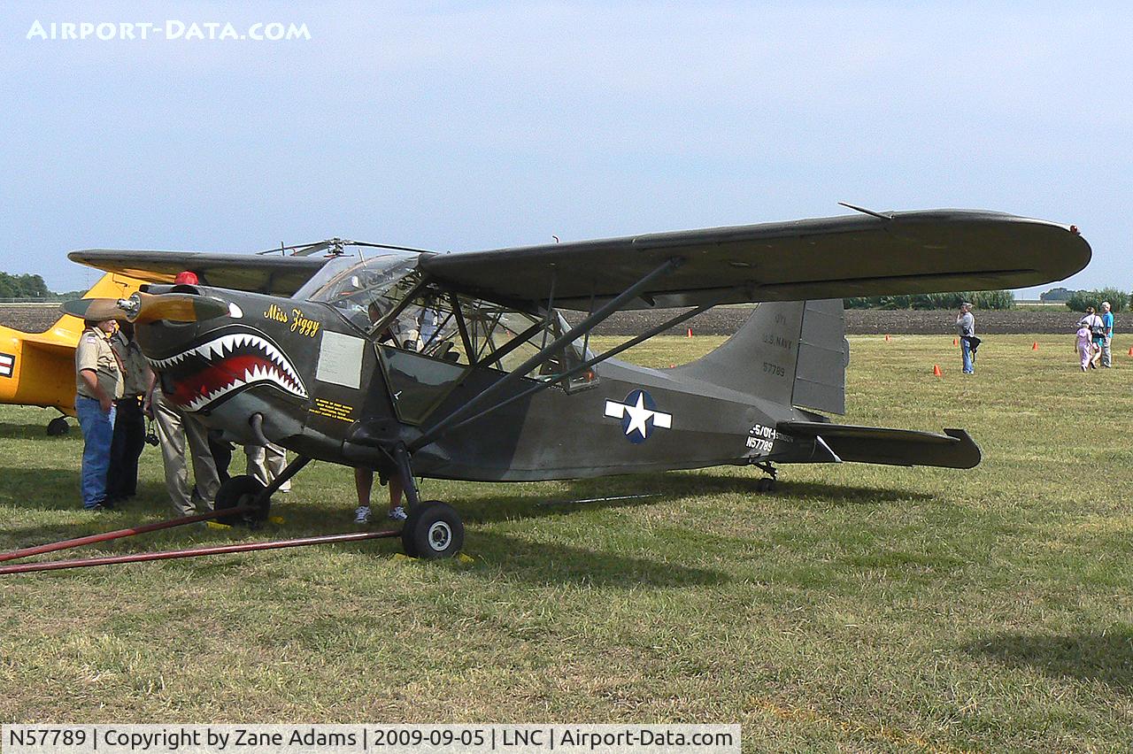 N57789, Stinson L-5 Sentinel C/N 76-272, Warbirds on Parade 2009 - at Lancaster Airport, Texas