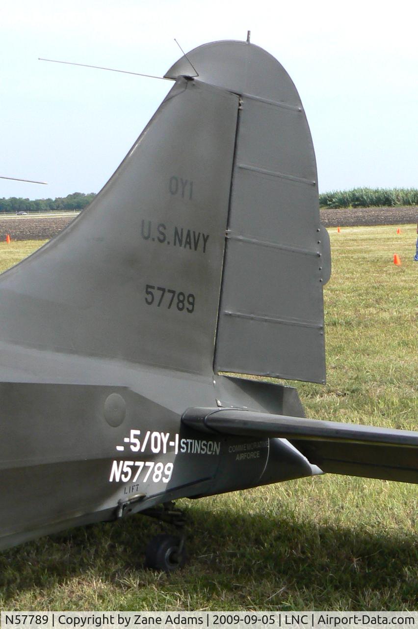 N57789, Stinson L-5 Sentinel C/N 76-272, Warbirds on Parade 2009 - at Lancaster Airport, Texas