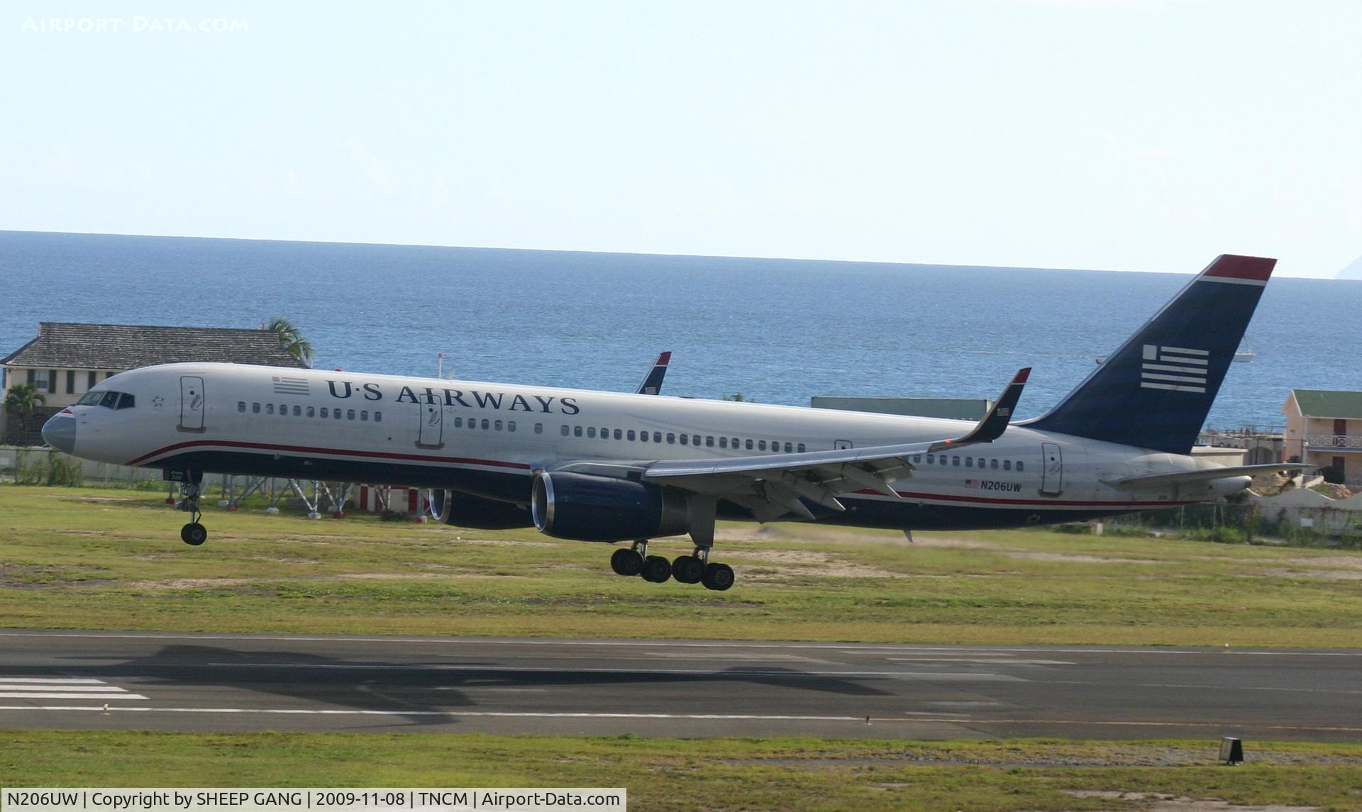 N206UW, 1995 Boeing 757-2B7 C/N 27808, Us AIr landing at tncm