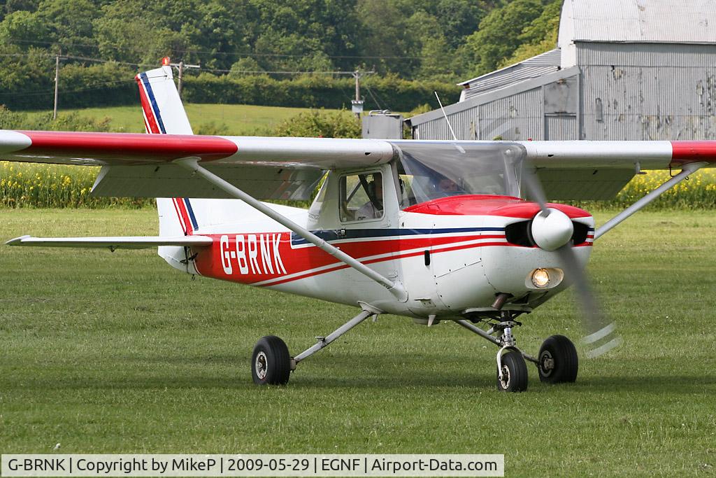 G-BRNK, 1977 Cessna 152 C/N 152-80479, Taxiing in on arrival.