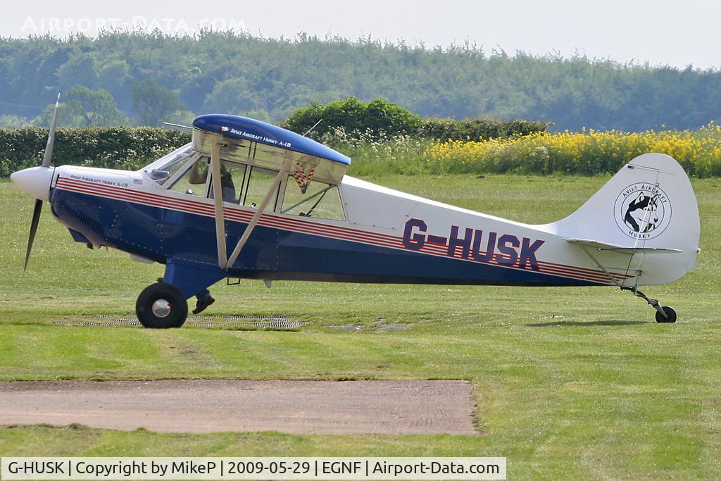 G-HUSK, 2002 Aviat A-1B Husky C/N 2214, Bright Spring afternoon.