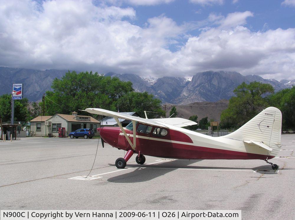 N900C, 1947 Stinson 108-3 Voyager C/N 108-3900, Lone Pine, CA fuel stop