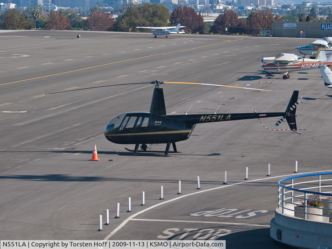 N551LA, 2006 Robinson R44 II C/N 11241, N551LA parked at KSMO