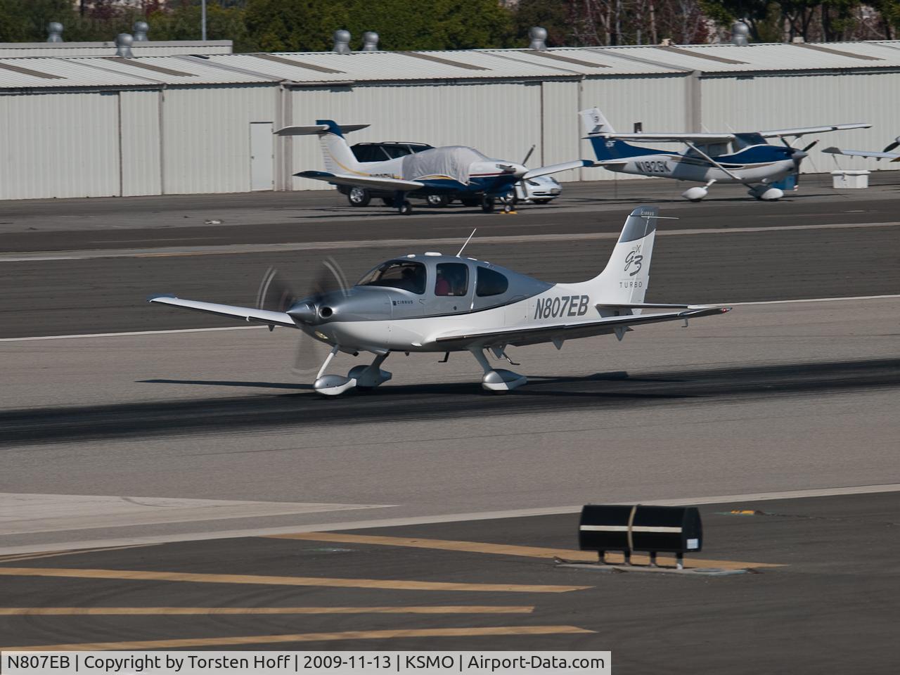 N807EB, 2007 Cirrus SR22 G3 GTSX Turbo C/N 2652, N807EB departing from RWY 21