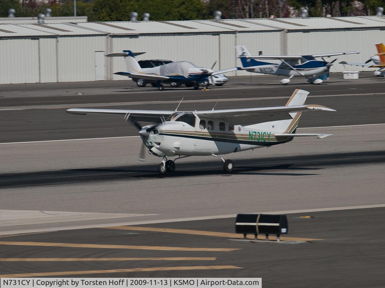 N731CY, 1979 Cessna P210N Pressurised Centurion C/N P21000442, N731CY arriving on RWY 21