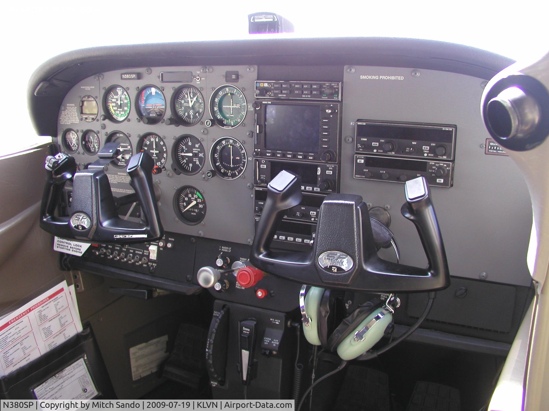 N380SP, 2001 Cessna 172S C/N 172S8774, Parked on the ramp at Airlake.