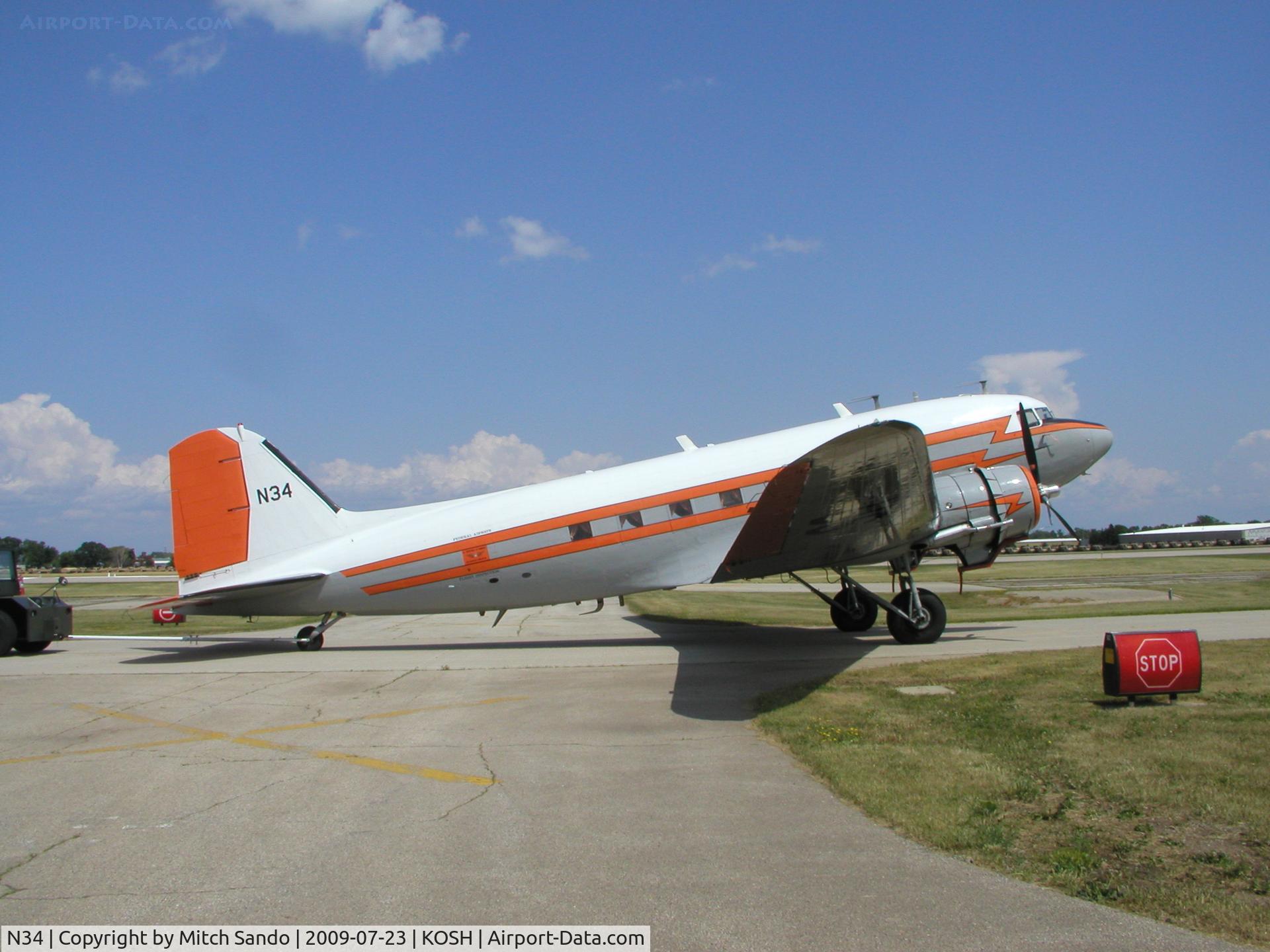 N34, 1945 Douglas R4D-7 C/N 33359, EAA AirVenture 2009.
