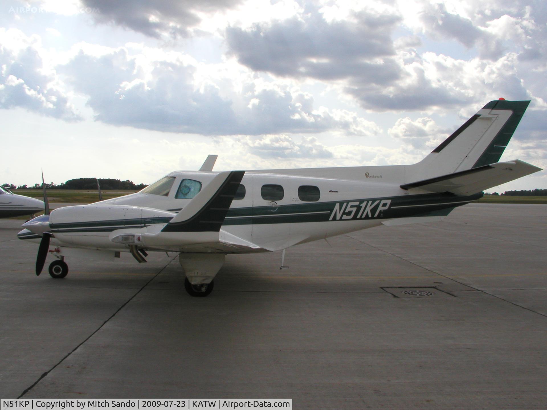 N51KP, 1975 Beech B-60 Duke C/N P-368, Parked on the ramp at Maxair.