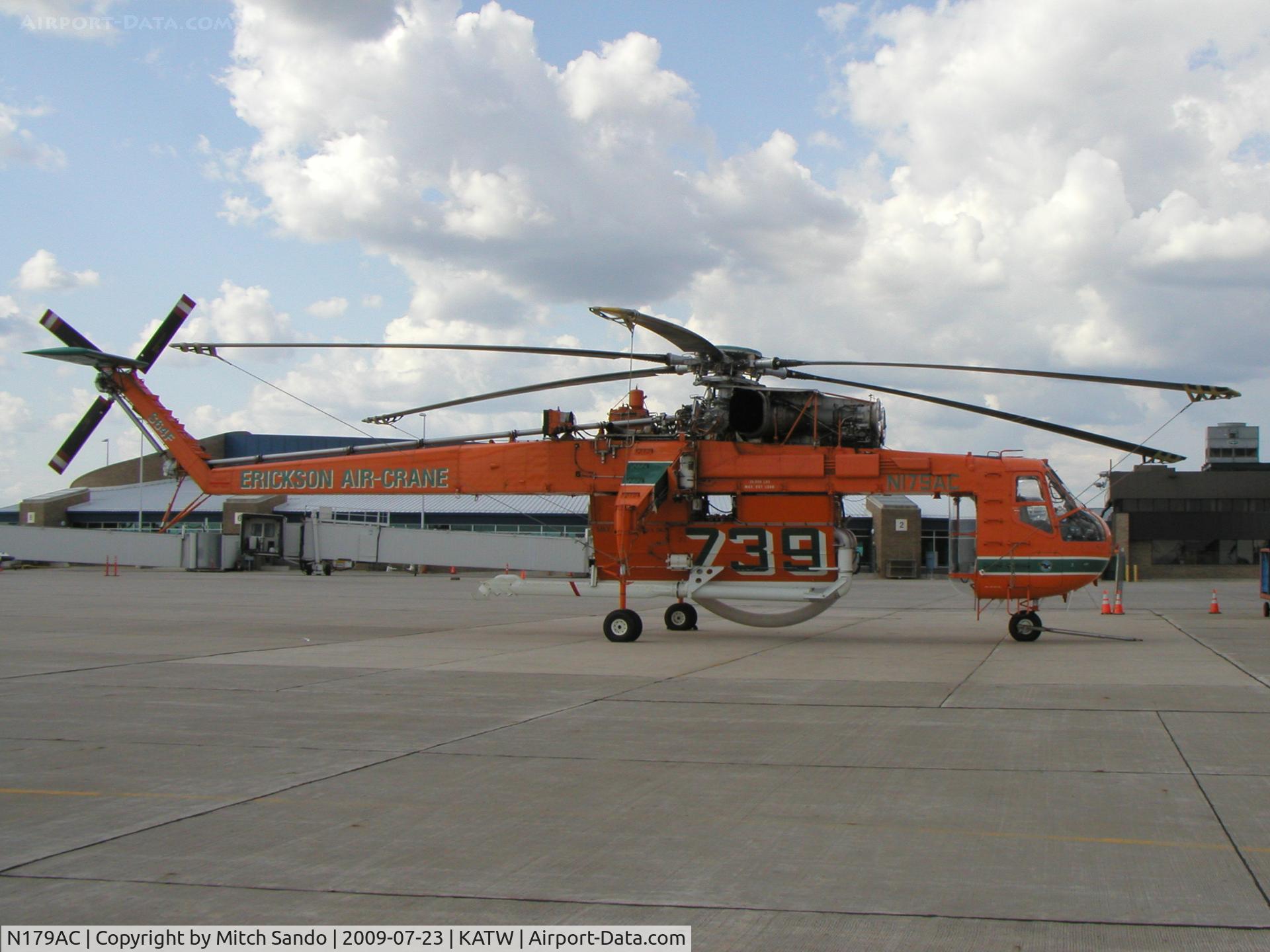 N179AC, 1970 Sikorsky S-64F Skycrane C/N 64091, Parked on the ramp at Maxair.