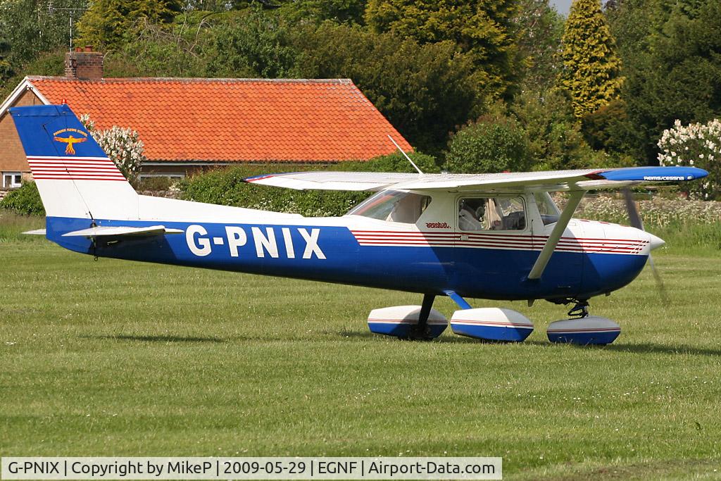 G-PNIX, 1973 Reims FRA150L Aerobat C/N 0205, Taxiing to parking.