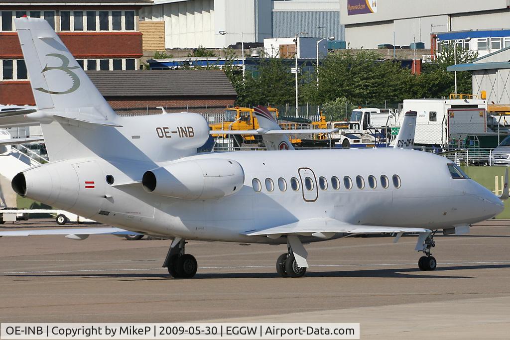 OE-INB, 2007 Dassault Falcon 900EX C/N 189, Morning Luton arrival.