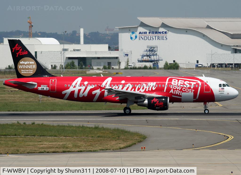 F-WWBV, 2008 Airbus A320-216 C/N 3568, C/n 3568 - To be 9M-AHO - Special c/s on right side