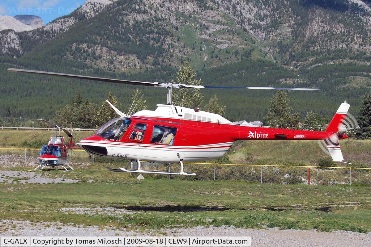 C-GALX, 1973 Bell 206B JetRanger II C/N 1046, Canmore - Municipal Heliport
