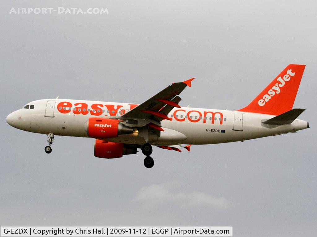 G-EZDX, 2009 Airbus A319-111 C/N 3754, Easyjet