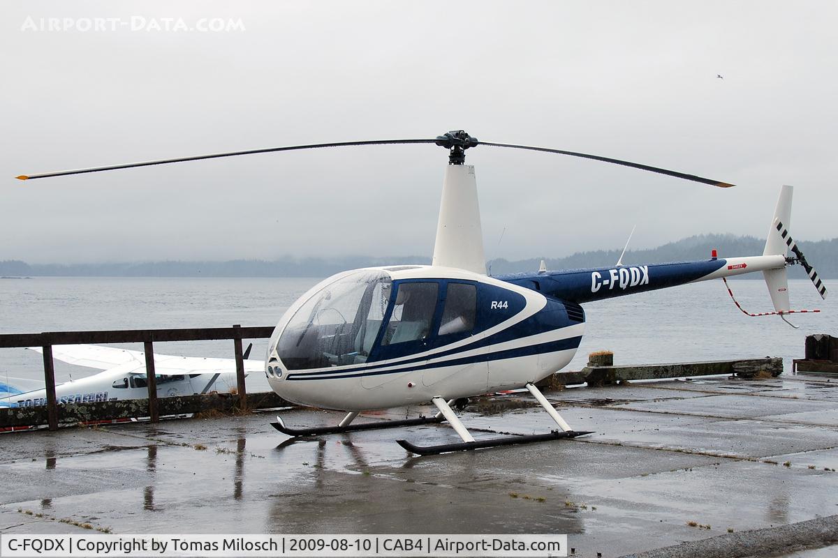 C-FQDX, 1995 Robinson R44 C/N 0168, Tofino Harbour - Water Aerodrome