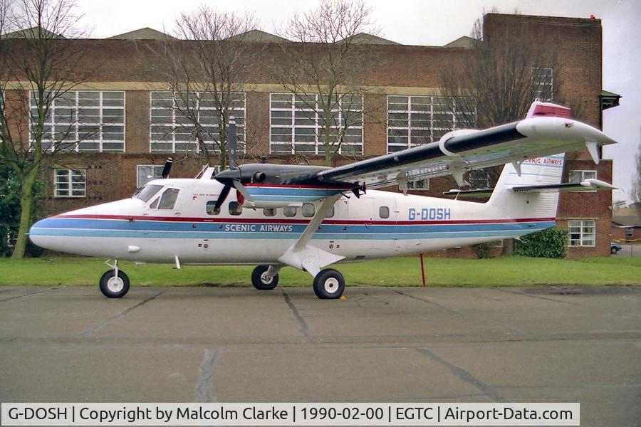 G-DOSH, 1968 De Havilland Canada DHC-6-210 Twin Otter C/N 200, De Havilland Canada DHC-6-200 Twin Otter at Cranfield Airport, UK.