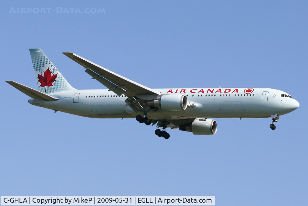 C-GHLA, 1992 Boeing 767-35H C/N 26387, Short final to 09L at Heathrow.