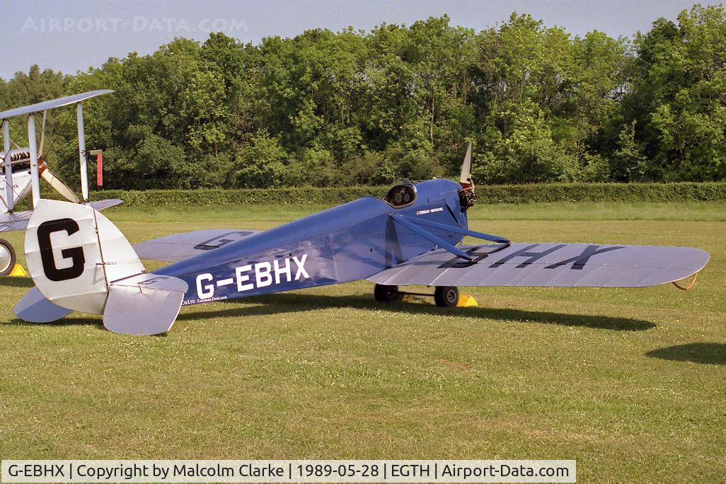 G-EBHX, 1923 De Havilland DH-53 Humming Bird C/N 98, De Havilland DH-53 Hummingbird at Old Warden's De Havilland Day in 1989.