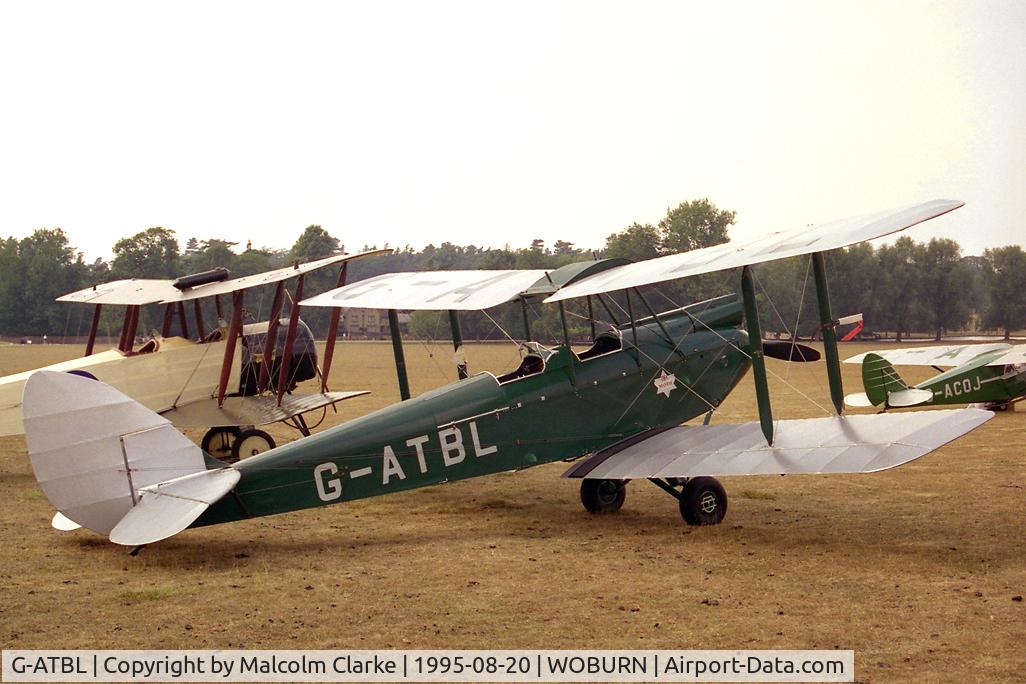G-ATBL, 1933 De Havilland DH60G Gipsy Moth C/N 1917, De Havilland DH-60G Gipsy Moth. At the 1995 De Havilland Tiger Moth Rally held in the grounds of Woburn Abbey.