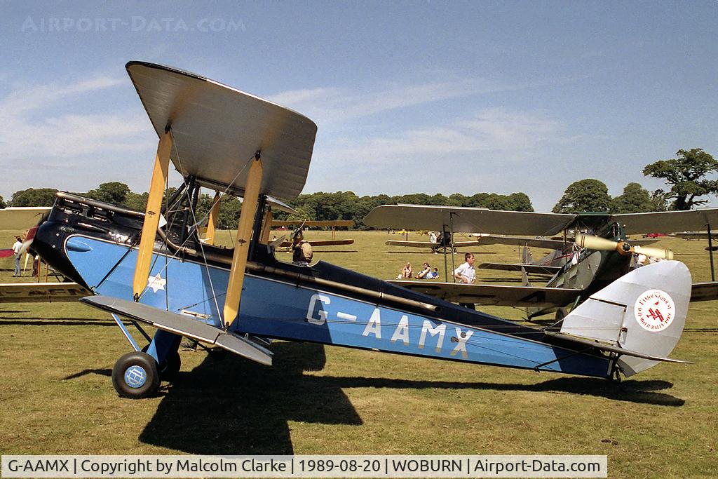 G-AAMX, 1929 De Havilland DH60M Gipsy Moth C/N 125, De Havilland DH-60GM Gipsy Moth at the Famous Grouse DH Moth Rally 1989 held in the grounds of Woburn Abbey.