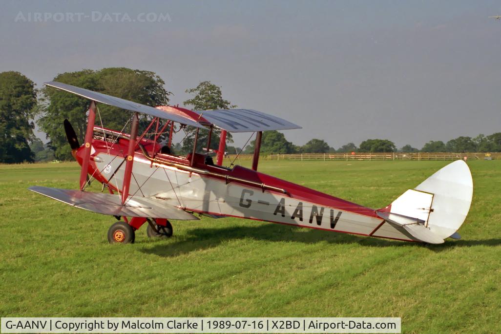 G-AANV, 1931 Morane-Saulnier MS-60 Moth C/N 13, Morane-Saulnier MS-60 Moth at Badminton Air Day held at Badminton House in 1989.