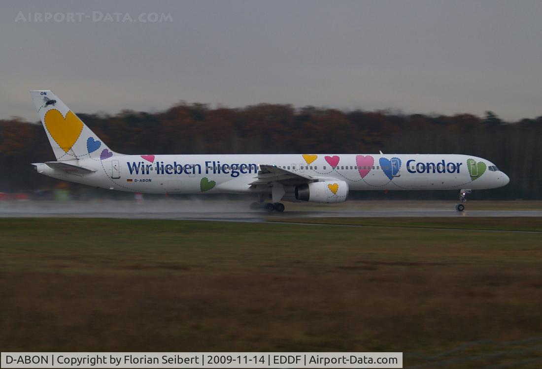 D-ABON, 2000 Boeing 757-330 C/N 29023, Take off rwy 18