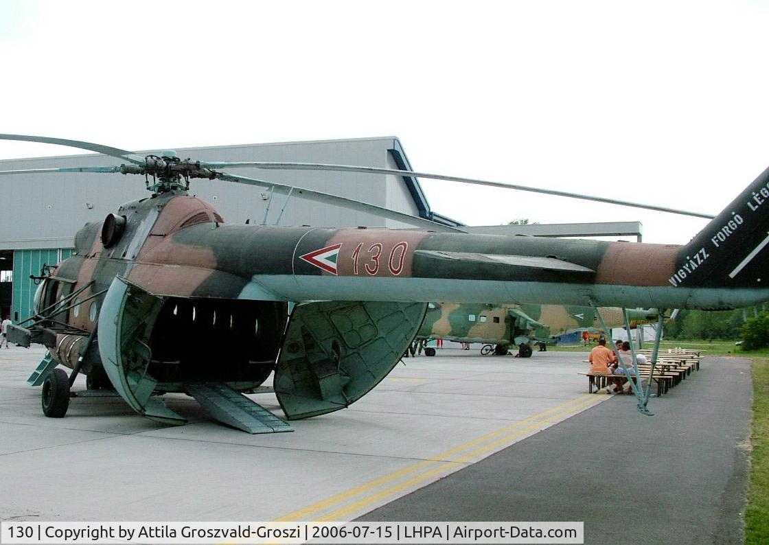 130, 1968 Mil Mi-8T Hip C/N 200130, Pápa HUNAF Base Airport