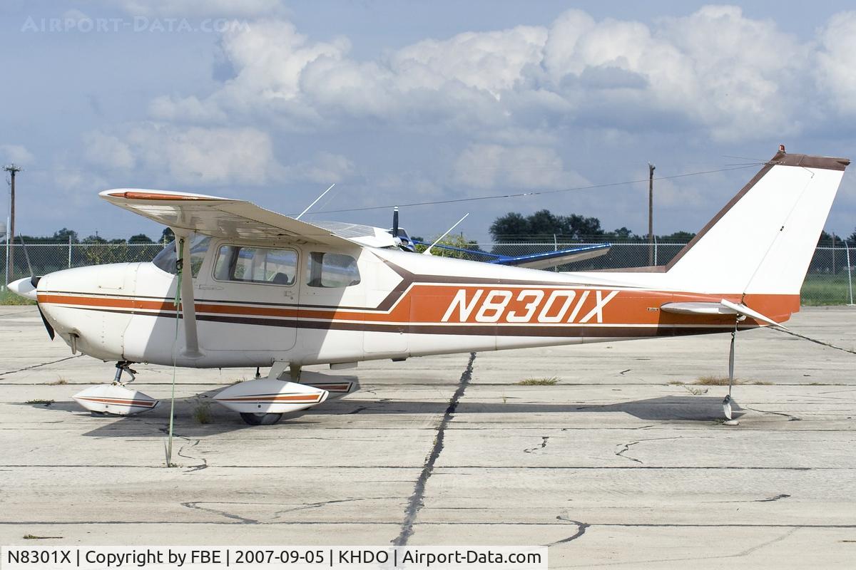 N8301X, 1961 Cessna 172C C/N 17248801, parked at Hondo municipal airport TX