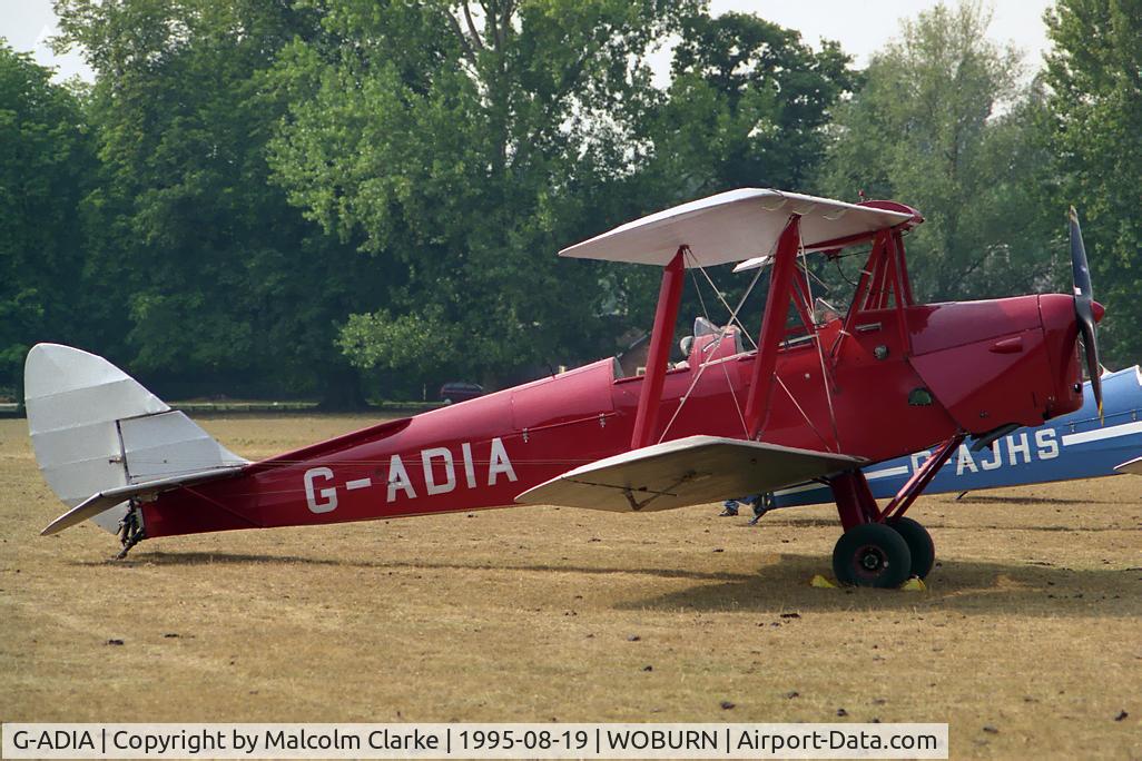G-ADIA, 1935 De Havilland DH-82A Tiger Moth II C/N 3368, De Havilland DH-82A Tiger Moth II.  At the 1995 De Havilland Tiger Moth Rally held in the grounds of Woburn Abbey.