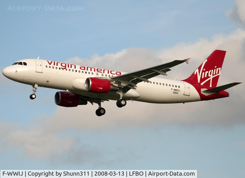 F-WWIJ, 2008 Airbus A320-214 C/N 3460, C/n 3460 - To be N636VA