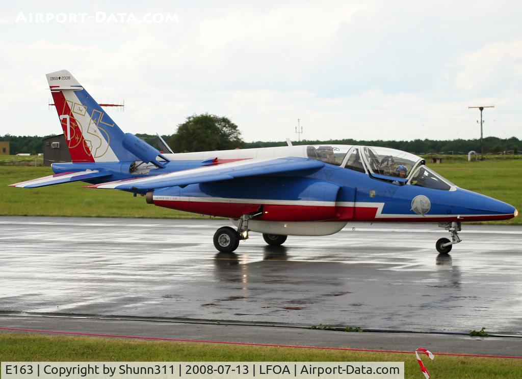 E163, Dassault-Dornier Alpha Jet E C/N E163, Come back from demo flight during LFOA Airshow 2008