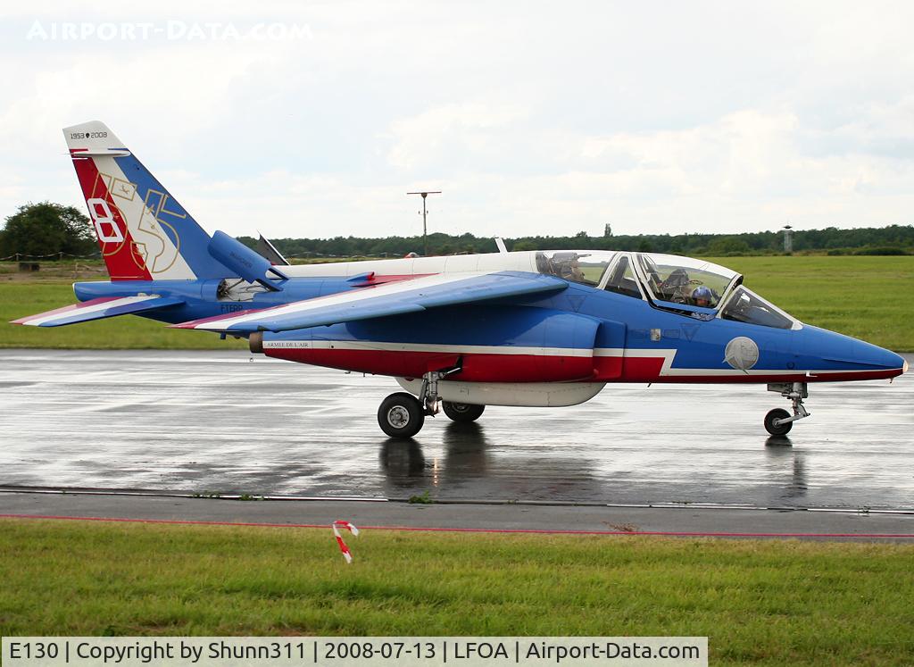 E130, Dassault-Dornier Alpha Jet E C/N E130, Come back from demo flight during LFOA Airshow 2008